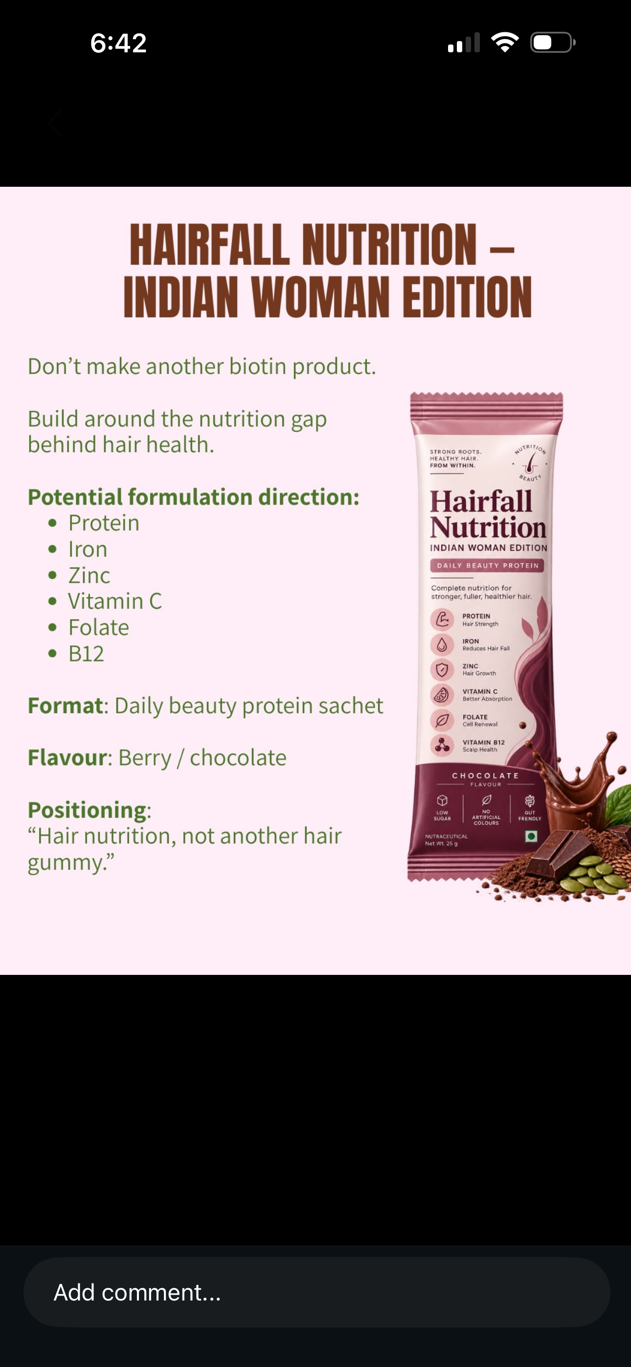 Hairfall nutrition