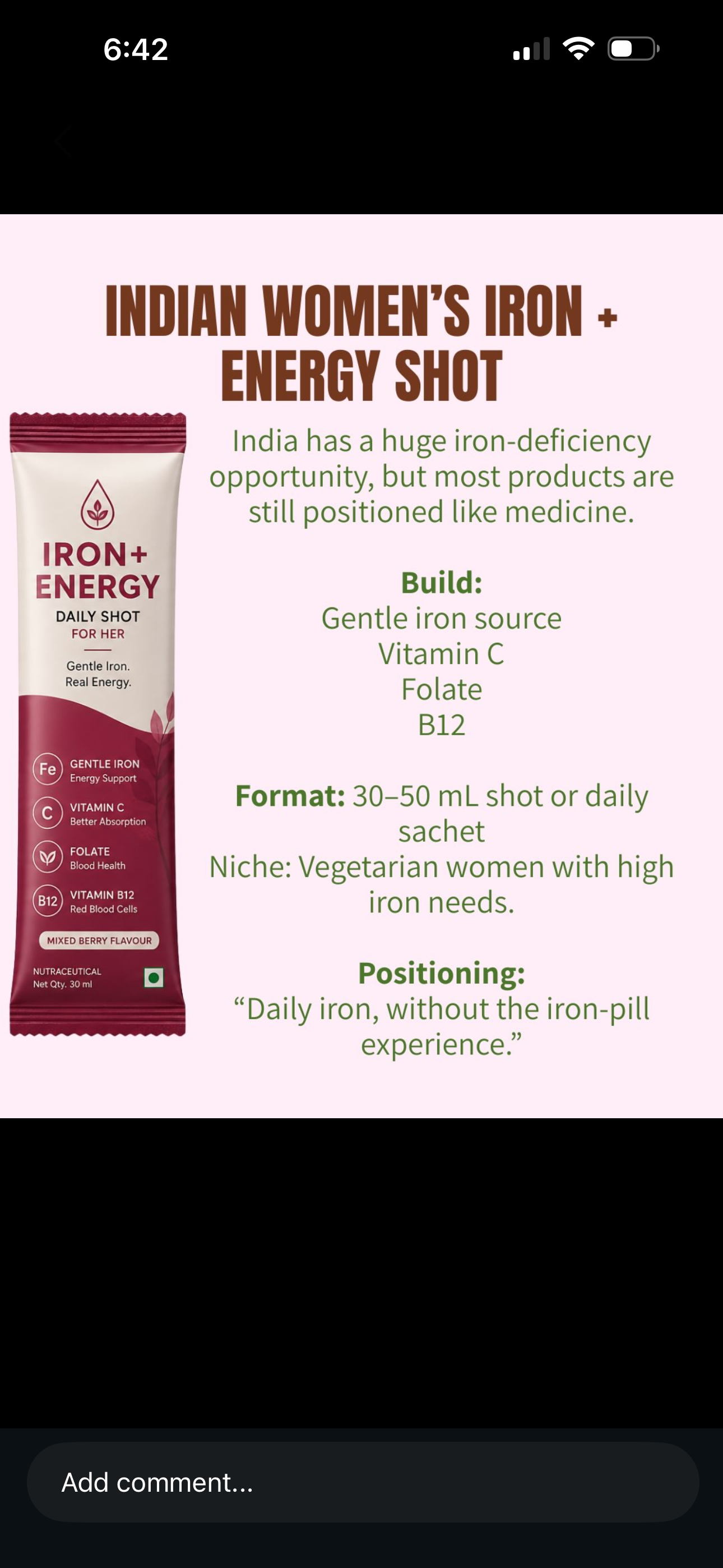 Iron + Energy